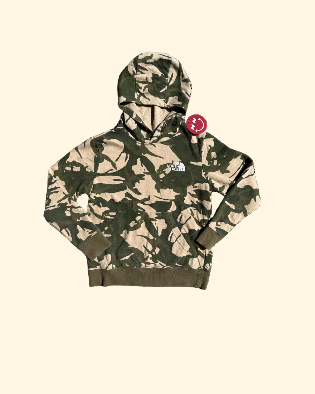 North Face camo hoodie