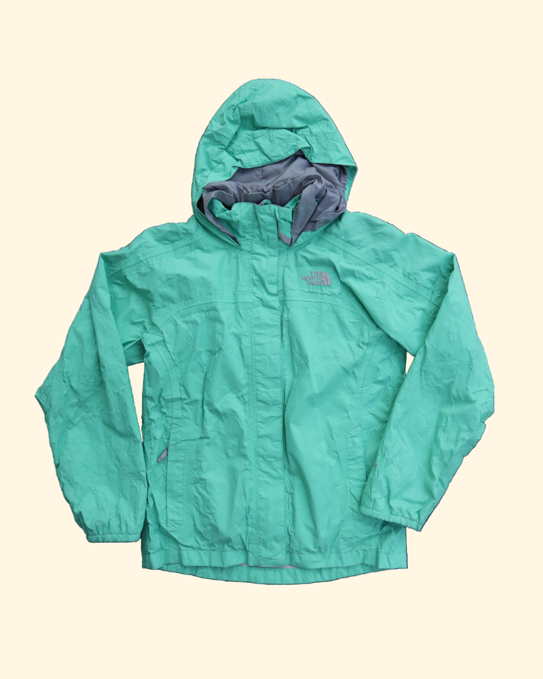 North Face green windbreaker