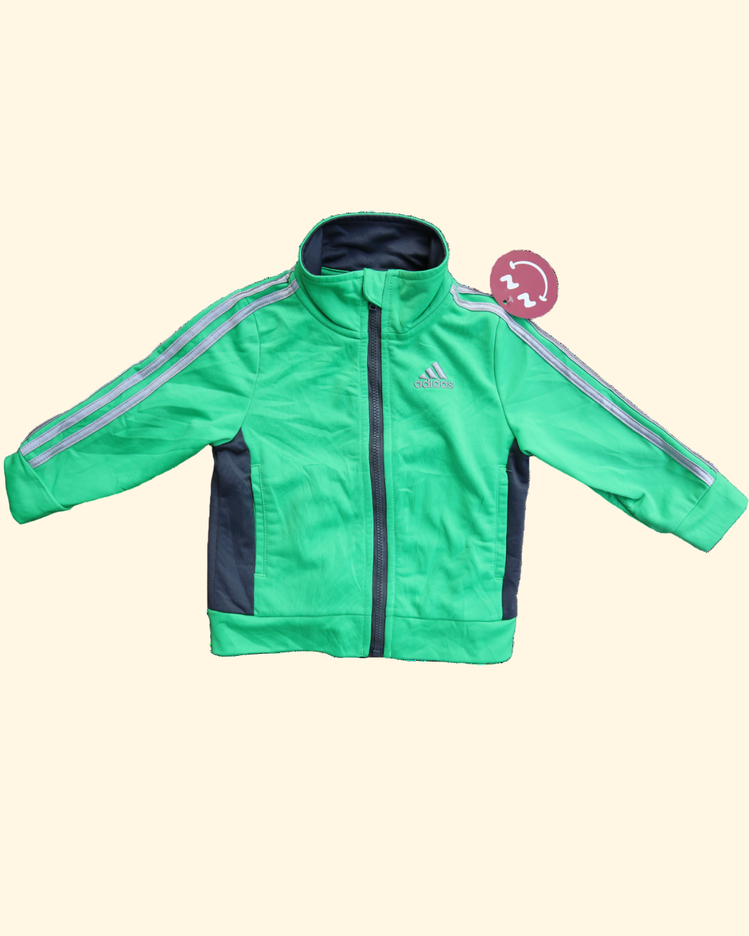 Green Adidas zip up jacket