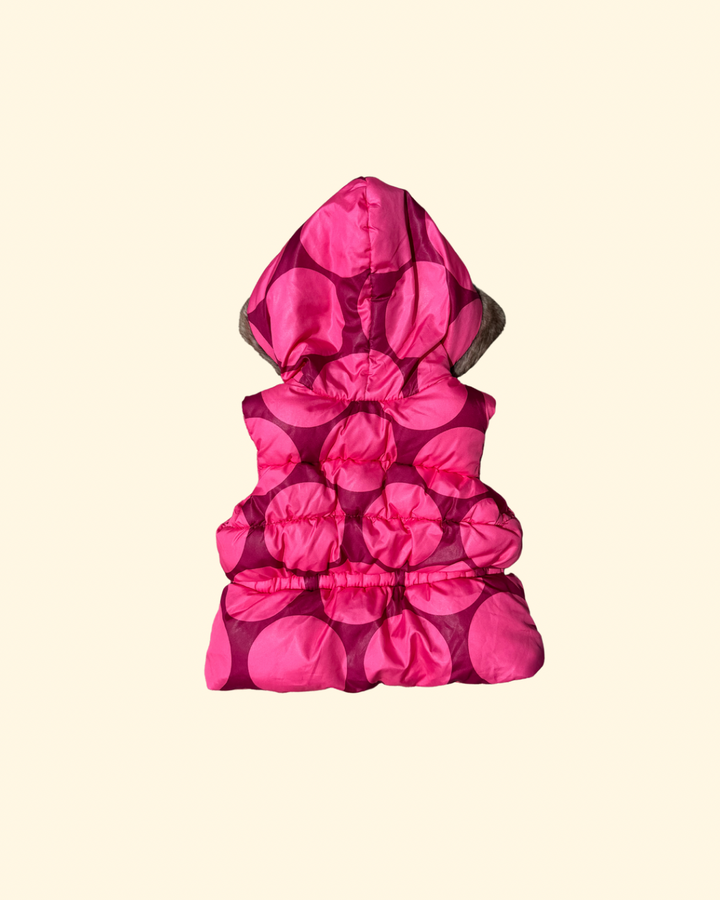 Old Navy pink puffer vest - 6-12M