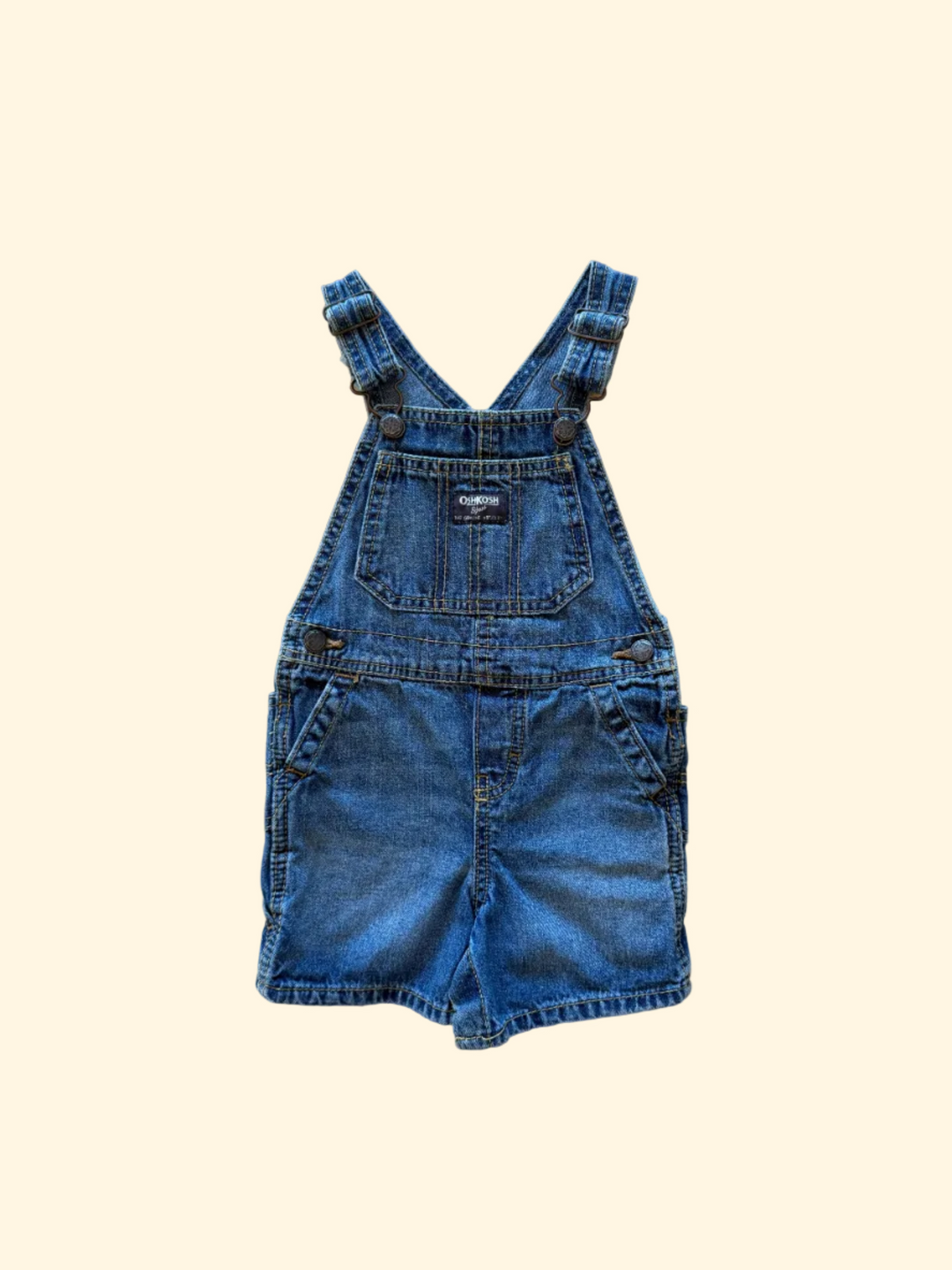 Oshkosh short denim overalls - 18M