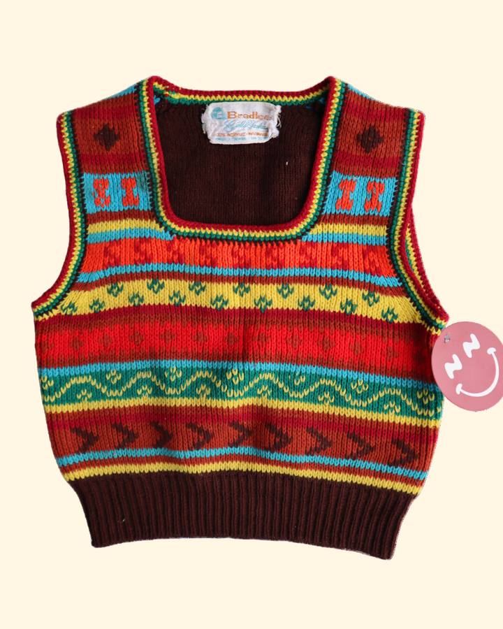 Multicolour sweater vest