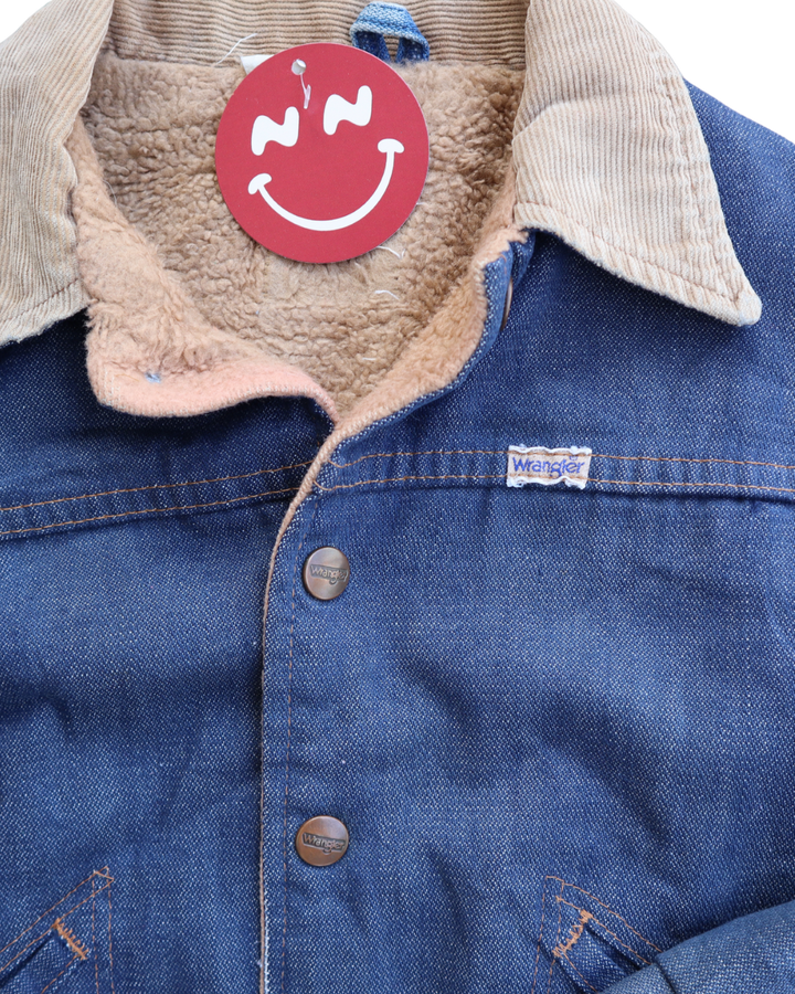Wrangler denim and shearing lined jacket