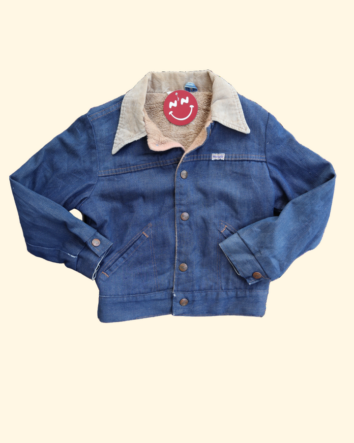 Wrangler denim and shearing lined jacket